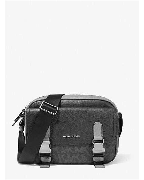 hudson michael kors black|Hudson Large Leather Crossbody Bag .